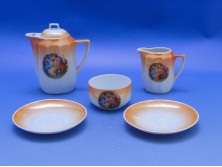 Régi porcelán kávéskészlet 5 db