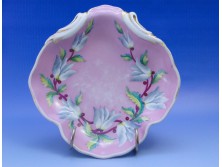 Antik LIPPERT & HAAS rózsaszín porcelán tál