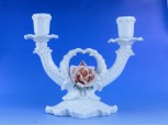 Régi ENS porcelán gyertyatartó