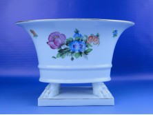 Oroszlánlábas Herendi porcelán kaspó