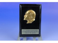 Régi szocreál Lenin portré talapzaton 1962