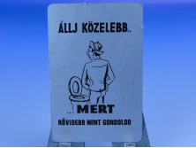 Alumínium humoros kártyanaptár 1988