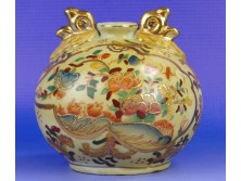 Régi keleti jelzett porcelán díszváza