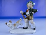 Régi Bertram jellegű porcelán figura