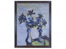 Kovács Béla : Virágcsendélet 1955