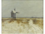 Jelzett antik téli táj 1918-ból