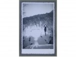 Régi keretben síugró fotográfia