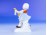 Régi porcelán figura kislány gitárral