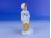 Régi talicskás kisfiú porcelán figura