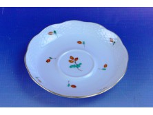 Régi Herendi hecsedlis porcelán kistányér