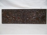 Iparművészeti vörösréz ötvösmunka 5 x 15 cm