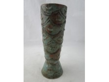 Jelzett retro kerámia váza 26 cm