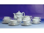 Régi Zsolnay porcelán teás készlet