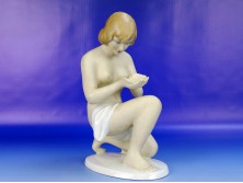 Hibátlan Wallendorf női porcelán akt