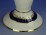 Hollóházi porcelán Pompadour gyertyatartó