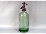 Régi halványzöld szódásüveg FELSŐZSOLCA 1935