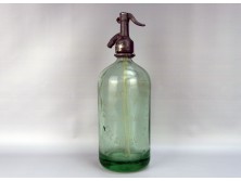 Régi halványzöld szódásüveg FELSŐZSOLCA 1935