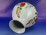 Kalocsai népi motívumos porcelán váza