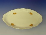 Régi rózsás porcelán tál tálca