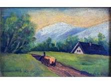 Bukody László : hazafelé szekérrel