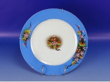 Régi PIRKENHAMMER porcelán dísztányér