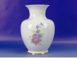 Virág mintás hollóházi porcelán váza