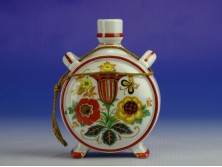 Régi Zsolnay magyaros porcelán kulacs