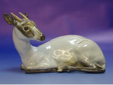 Régi Volkstedter Rudolstadt porcelán antilop