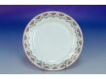 Régi virágdíszes cseh porcelán tányér 23.5cm