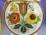 Régi Zsolnay magyaros porcelán kulacs