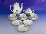 Régi lengyel porcelán kávés készlet
