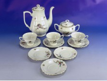 Régi lengyel porcelán kávés készlet