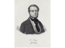 Antik acélmetszet TH MÜGGE