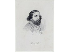 Antik acélmetszet FERD. HILLER