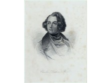 Antik acélmetszet CHARLES DICKENS