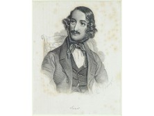 Antik acélmetszet ERNST