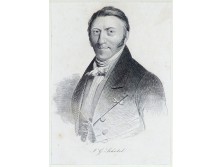Antik acélmetszet SCHOTEL