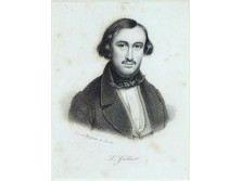 Antik acélmetszet L. GALLAIT