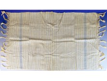 Régi csíkos lenvászon terítő 61 x 110 cm