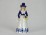 Jelzet GDR porcelán női figura csengő 19 cm