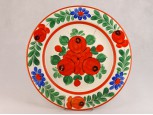 Régi Wilhelmsburg fajansz falitál 31 cm