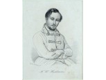 Antik acélmetszet F.W. HACKLÄNDER
