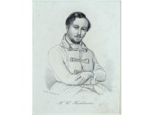 Antik acélmetszet F.W. HACKLÄNDER