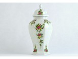 Régi jelzett német porcelán urnaváza 21 cm