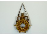 Régi vásárhelyi kerámia perec kulacs 24.5 cm