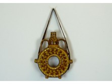 Régi vásárhelyi kerámia perec kulacs 24.5 cm