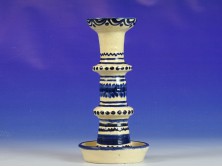 Mónus Sándor kerámia gyertyatartó 19.5 cm