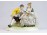 Unterweissbach porcelán kártyázó nő és férfi