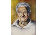 Keretezett olaj vászon férfiportré 50 x 70