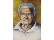 Keretezett olaj vászon férfiportré 50 x 70